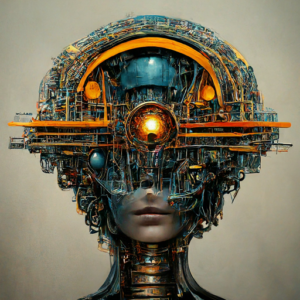 An image generated by Google Gemini depicting AI and LLM.